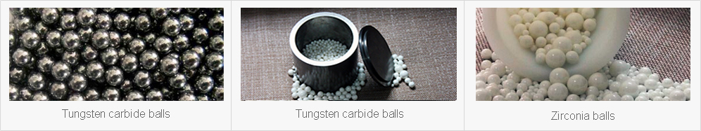 Tungsten carbide balls and zirconia balls are suitable for tungsten carbide jars 